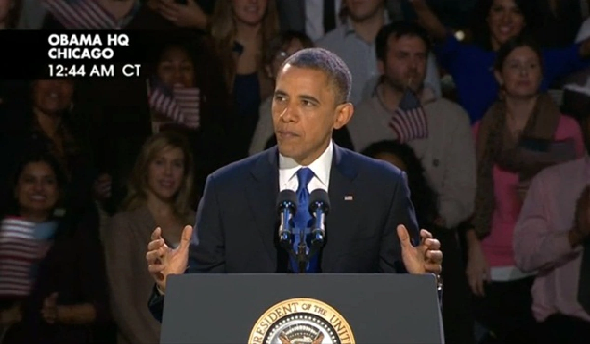 Obama wins second term
