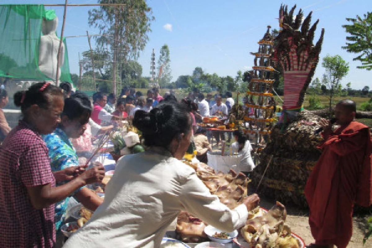 ชาวบ้านแห่กราบไหว้พญานาคใบตอง