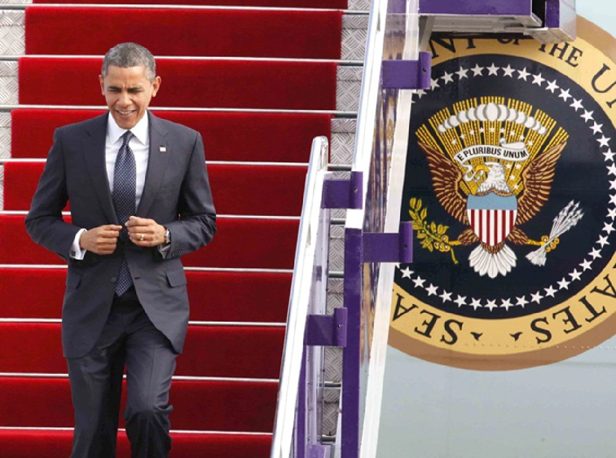 President Barack Obama arrives