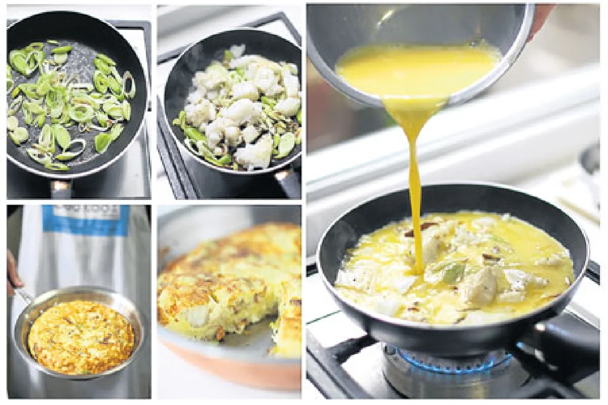 Inspired by my trip Spain : Tortilla de bacalao