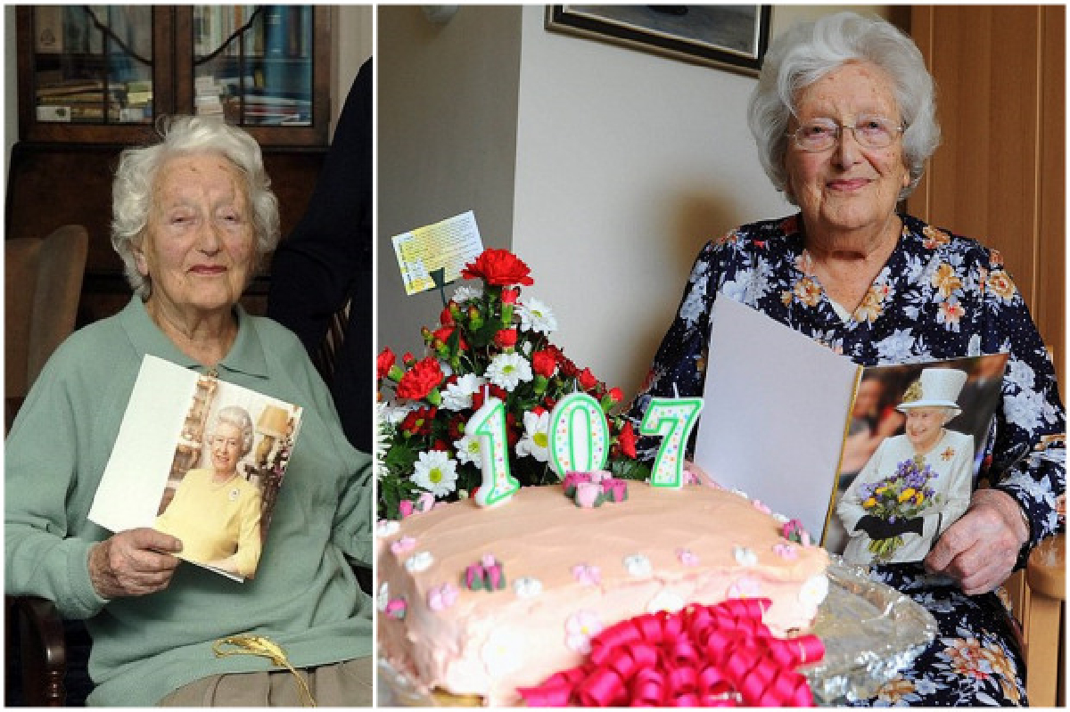 คุณยายอายุ107ปีดูดีกว่าตอนอายุ100 คุณยายอายุ107ปีดูดีกว่าตอนอายุ100