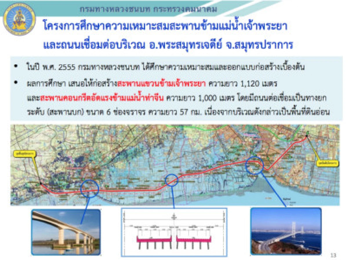 ดัน2สะพานข้ามแม่น้ำแก้รถติด