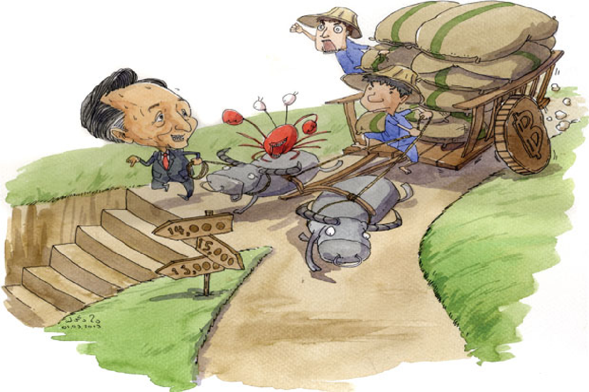 โยนหินถามทางลดราคาจำนำข้าว โยนหินถามทางลดราคาจำนำข้าว