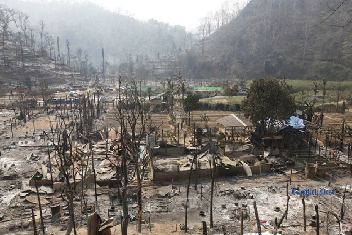 Refugee camp fire cause still in dispute