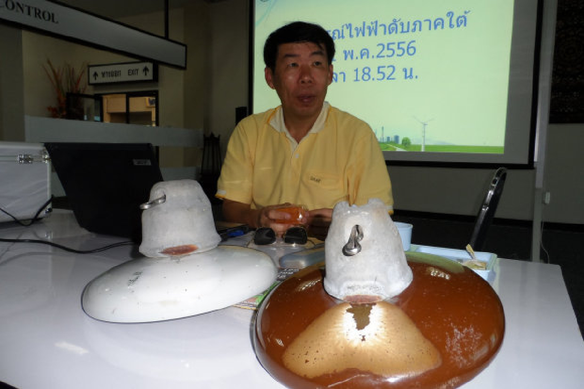 กฟผ.พาดูจุดฟ้าผ่าทำไฟดับทั่วใต้ กฟผ.พาดูจุดฟ้าผ่าทำไฟดับทั่วใต้