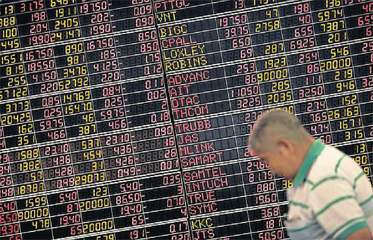 Stock market: Sudden fall & weak baht (update)