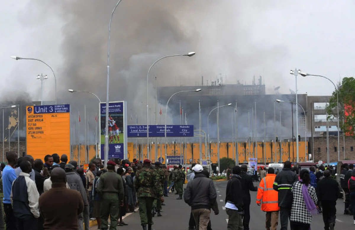 ระทึก!!ไฟไหม้สนามบินเคนยา