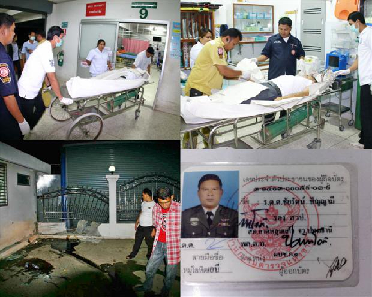 ร.ต.ต.ลาดหลุมแก้วควบเก๋งชนกำแพงดับ ร.ต.ต.ลาดหลุมแก้วควบเก๋งชนกำแพงดับ