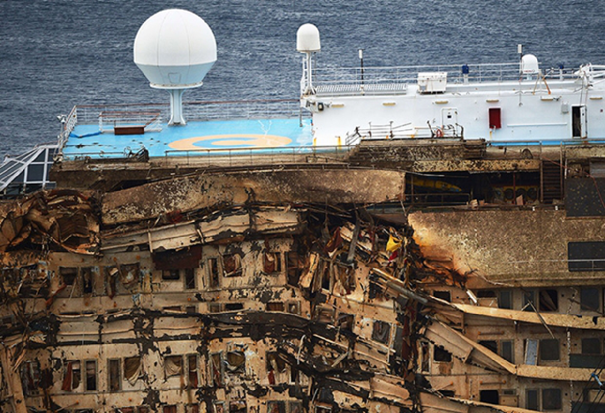 Perfect job: Costa Concordia is upright again