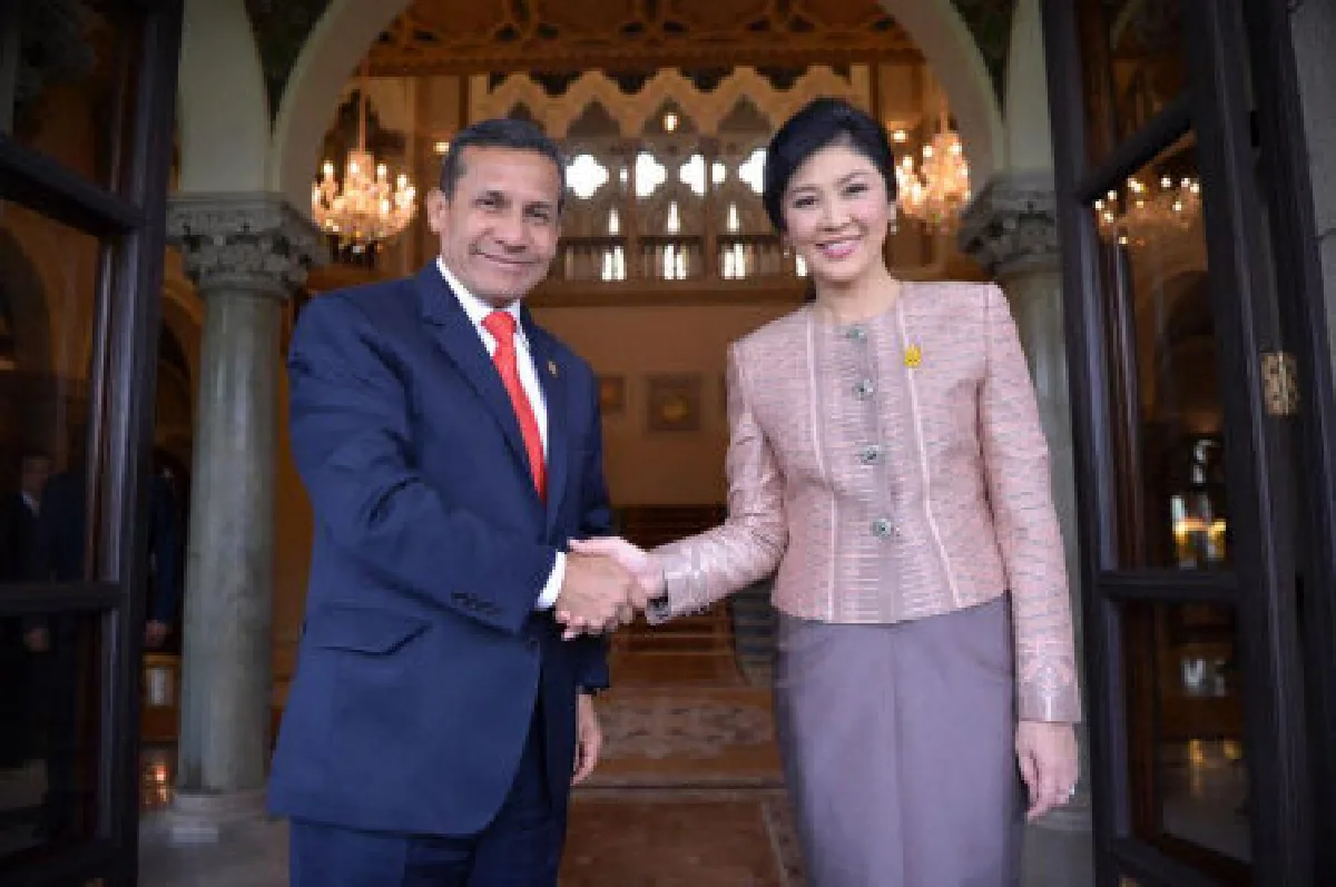 นายกฯต้อนรับปธน.เปรูเยือนไทยเป็นทางการ