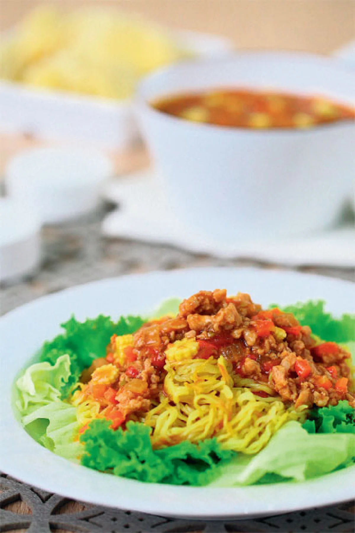 แอบดูหลังครัว บะหมี่หมูสับทรงเครื่อง