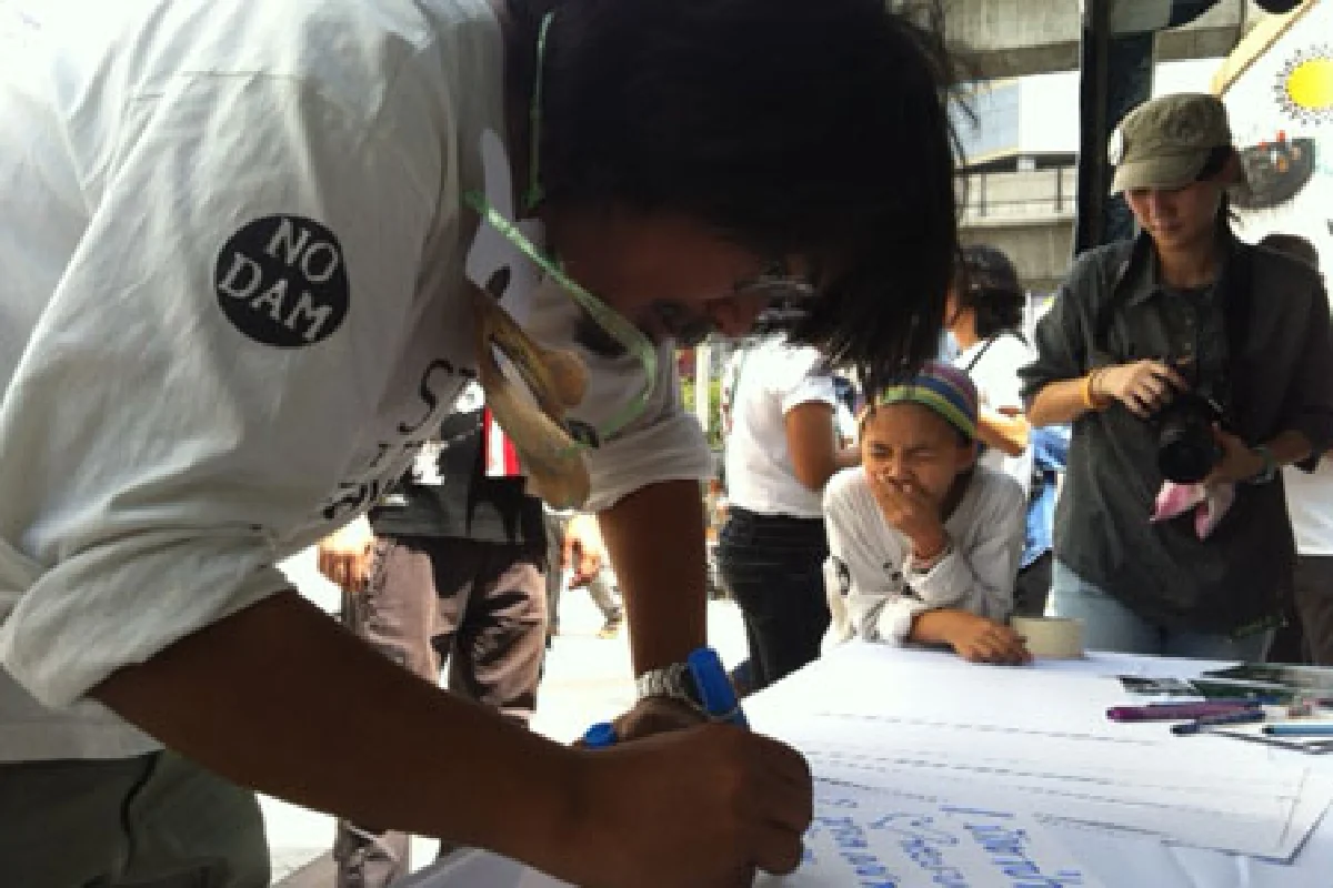 กรีนมูฟฯเดินรณรงค์ค้านเขื่อนแม่วงก์