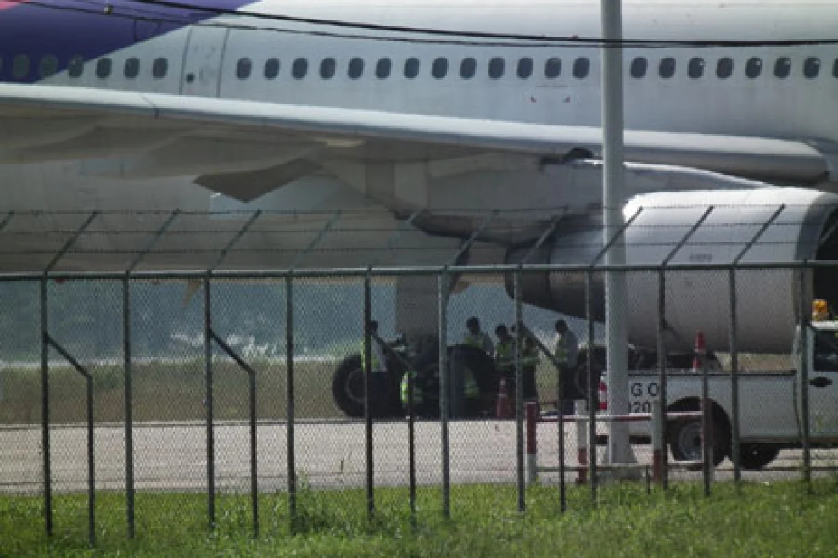 บินไทยแจงทีจี130ยางล้อหลังแตก