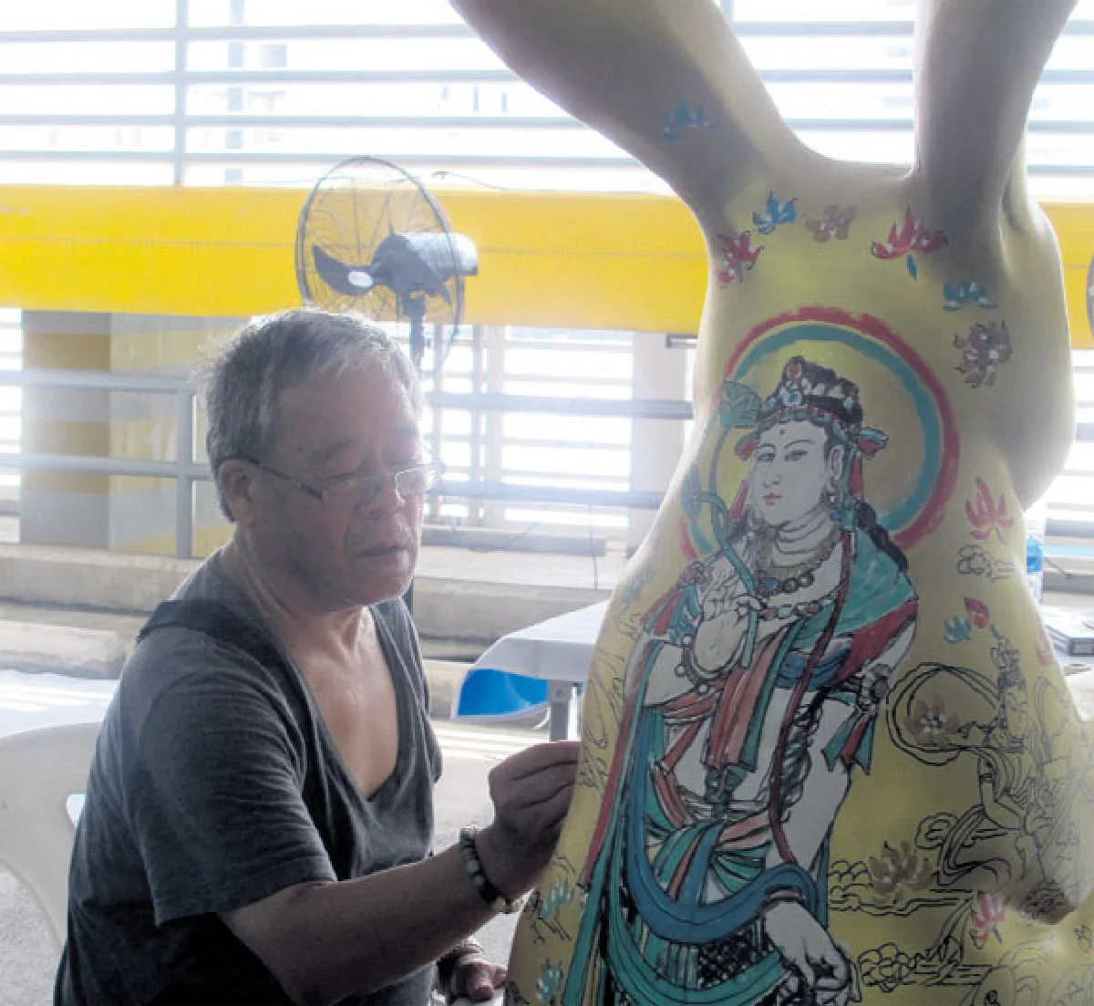 ‘ศิลปินอาเซียน’ เฉลิมพระเกียรติในหลวง ‘กระต่ายแห่งความเพียร’