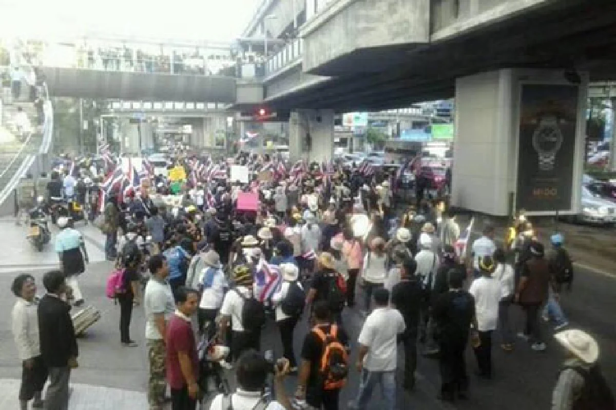 กปปส.ปิดแจ้งวัฒนะ-แยกปทุมวัน