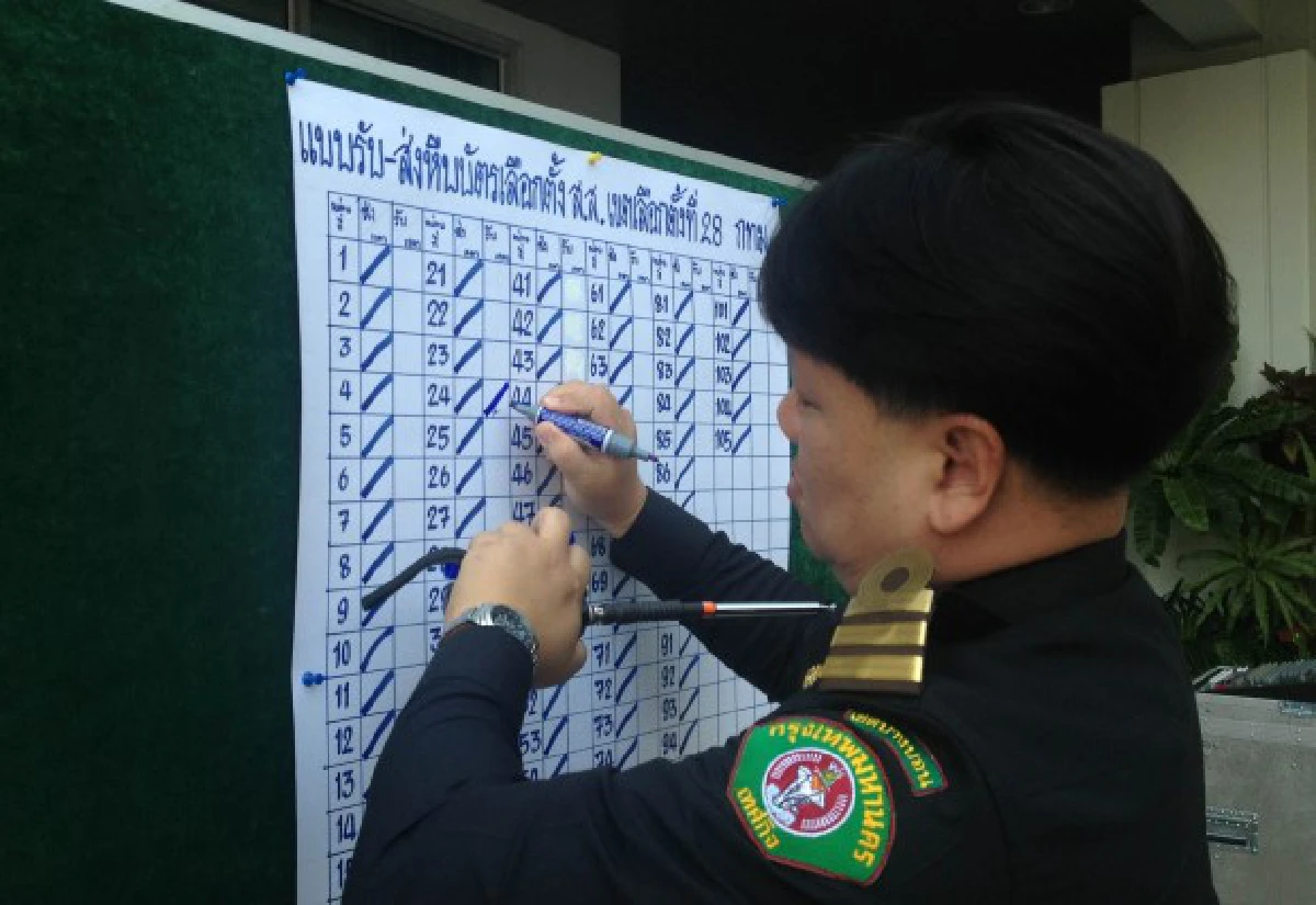 เขตบางบอนทยอยส่งหีบบัตรรวมคะแนน