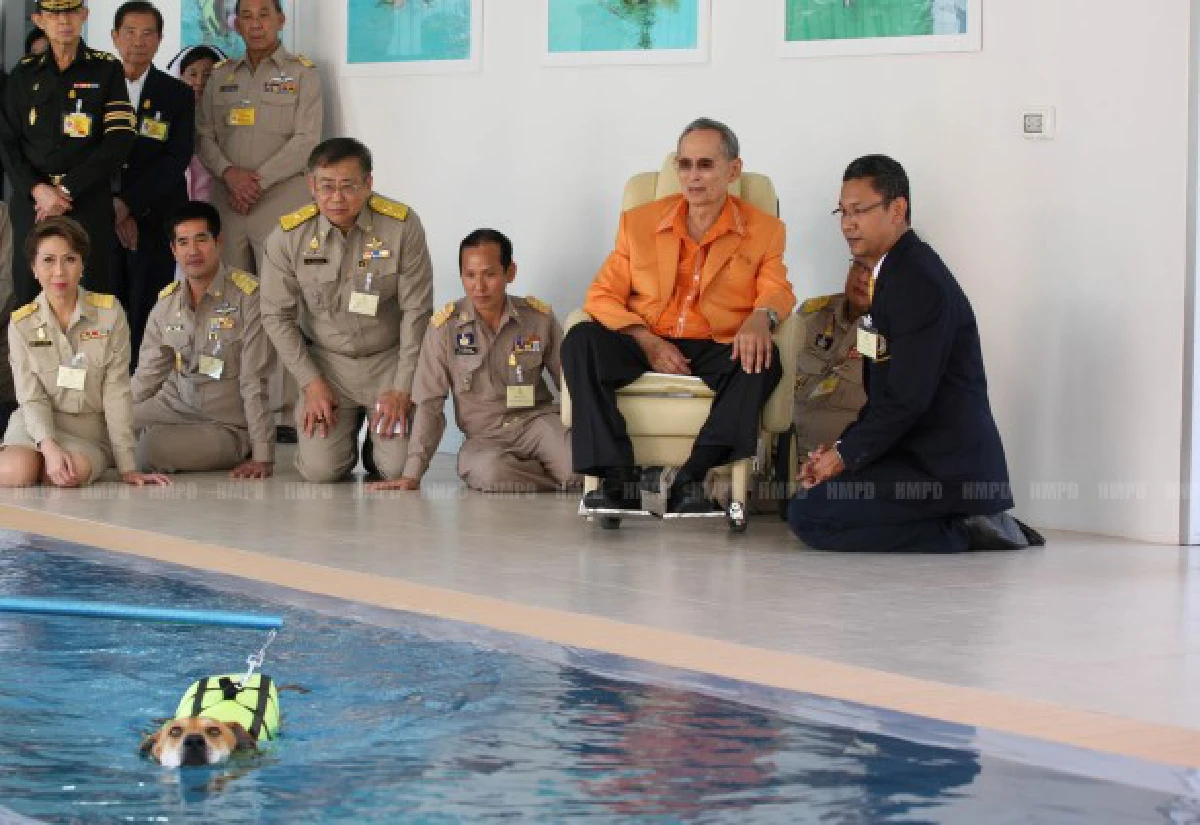 ในหลวงเสด็จฯศูนย์รักษ์สุนัขหัวหิน