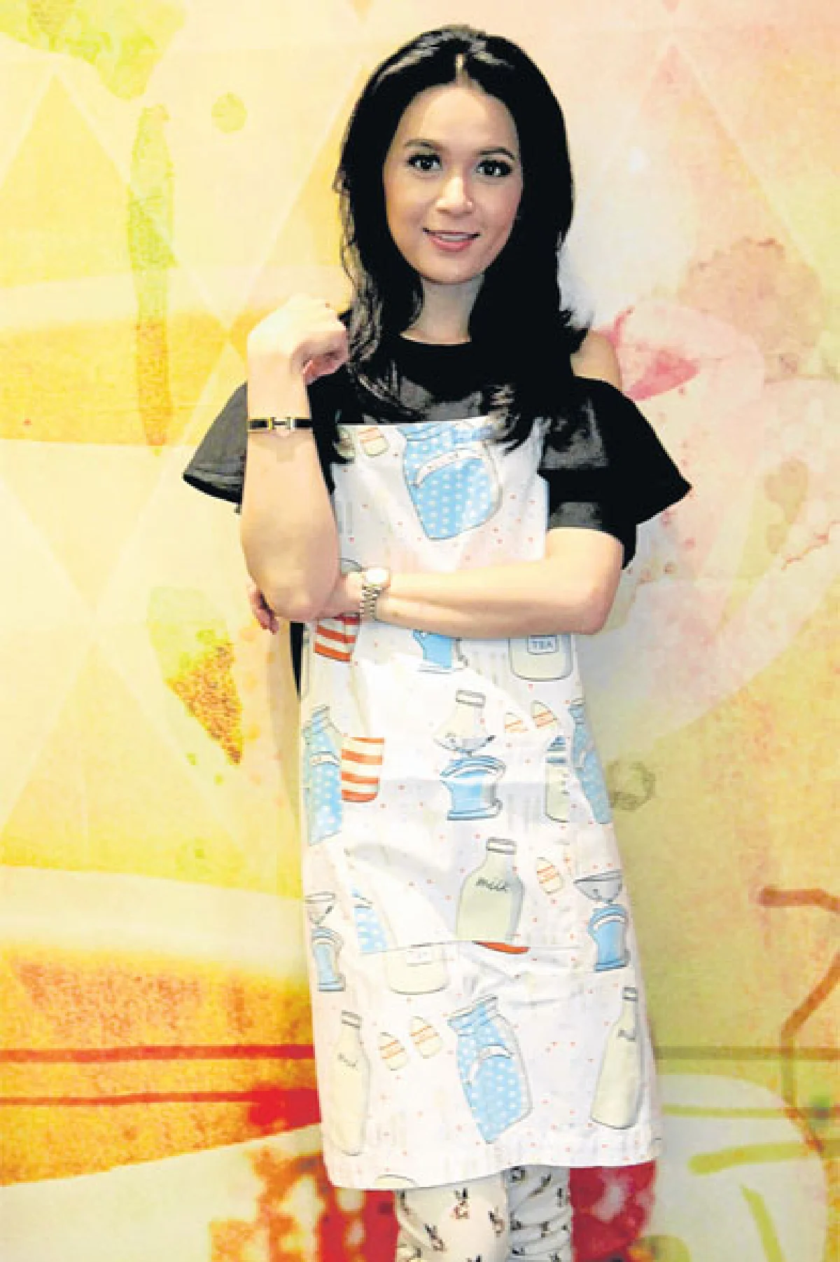 ขวัญชนก เจริญพะกุไพศาล ทำเค้กเบรกอารมณ์ข่าว