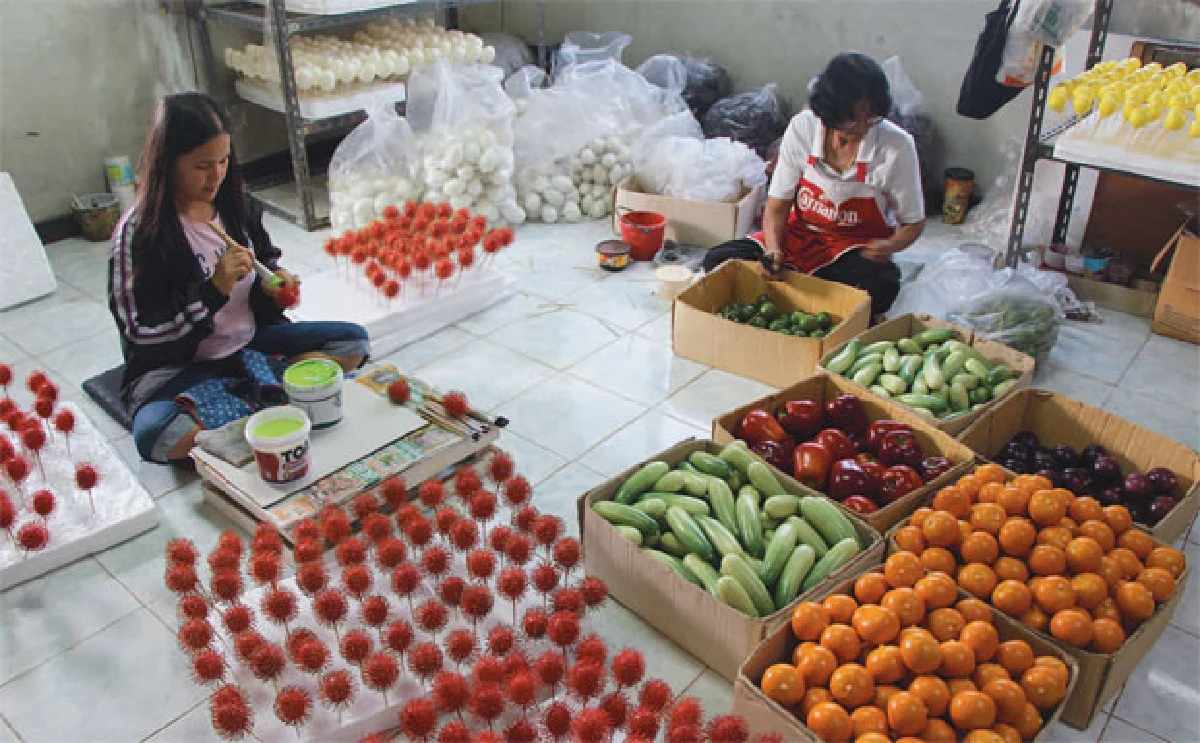 ผักผลไม้ปลอมสินค้าใหม่ ดังไกลทั่วโลก