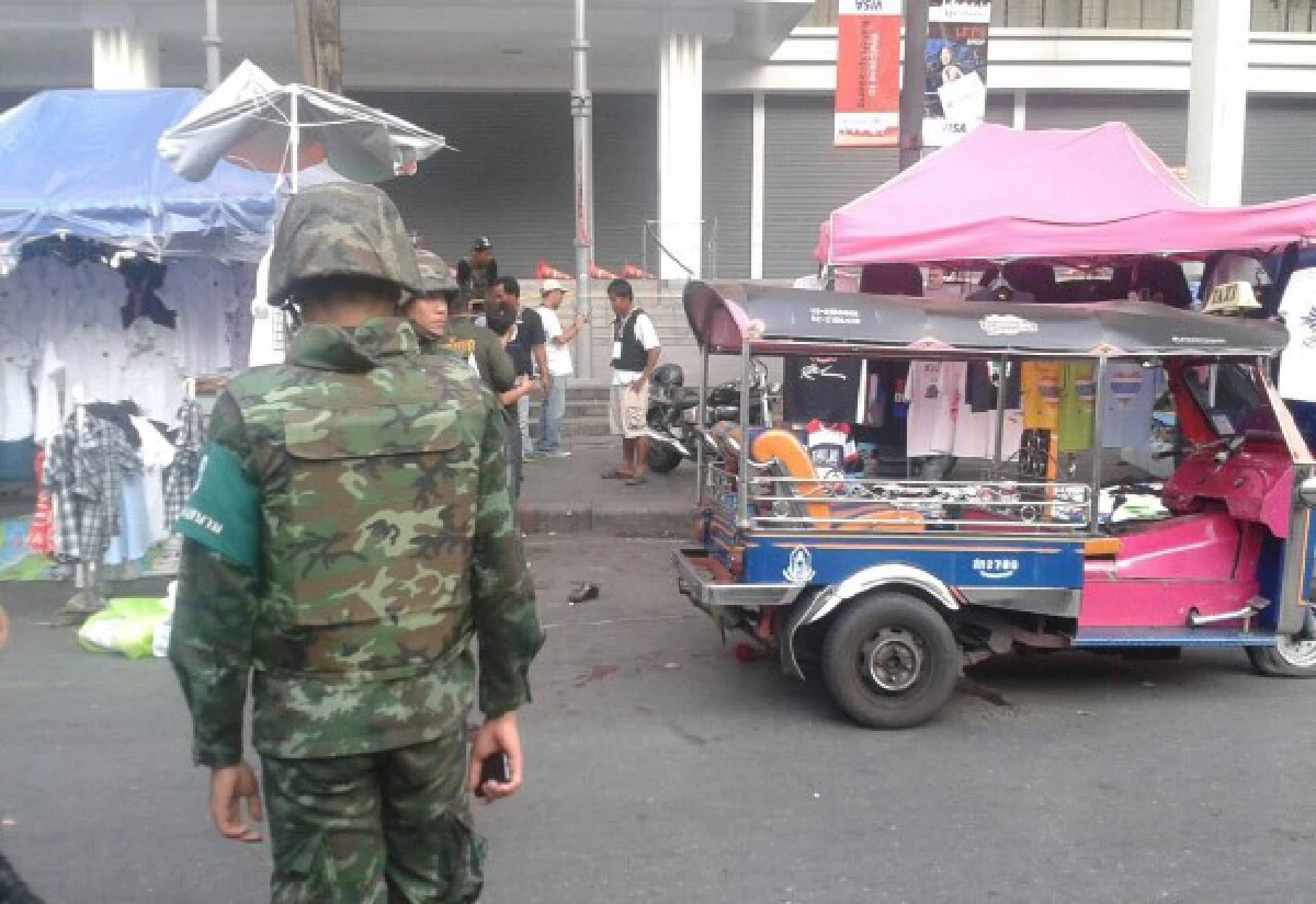 บึ้มใกล้เวทีกปปส.ราชประสงค์เจ็บหลายราย