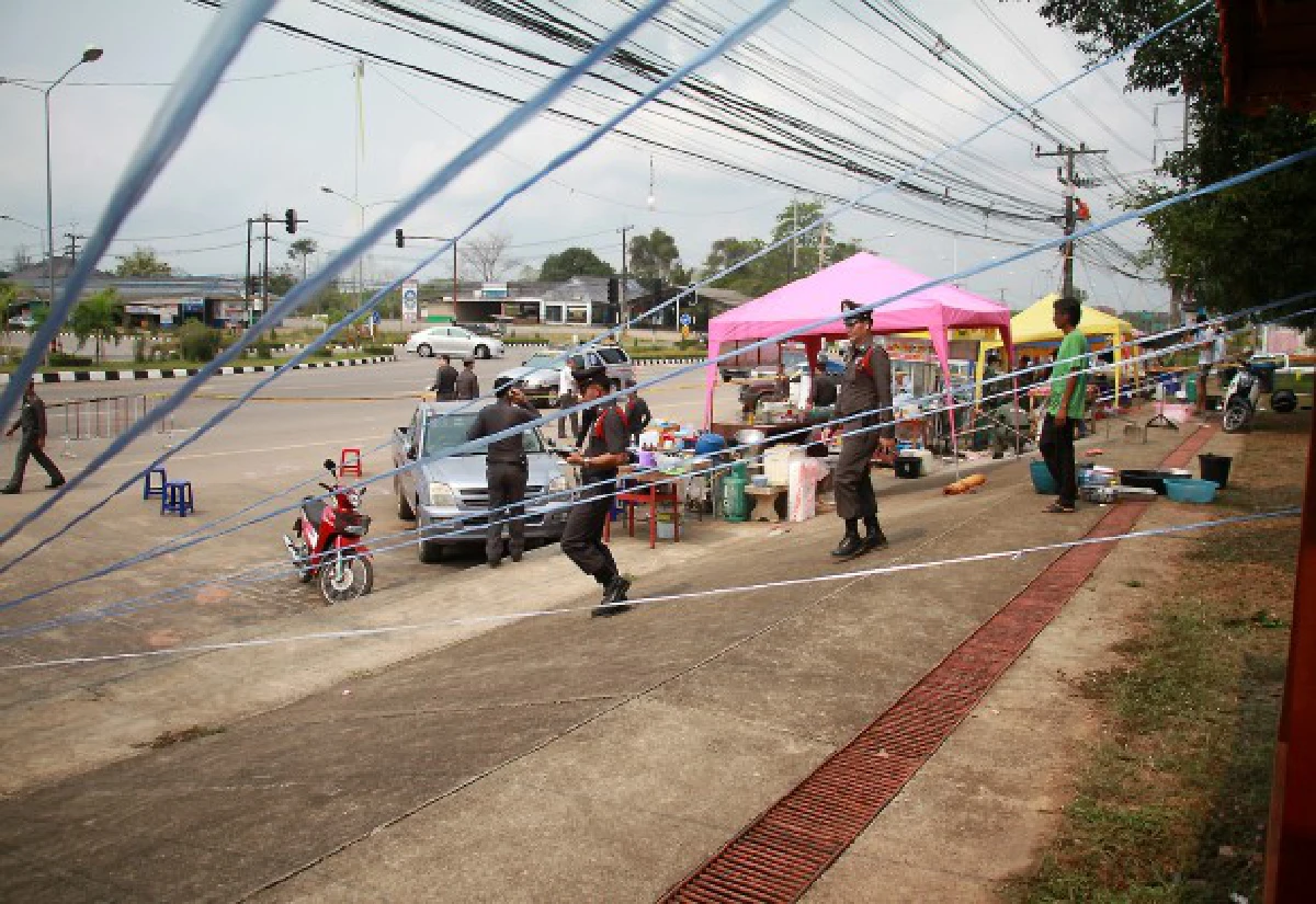 บึ้มกปปส.ตราดชนิดM26วงจรปิดจับภาพรถต้องสงสัยได้