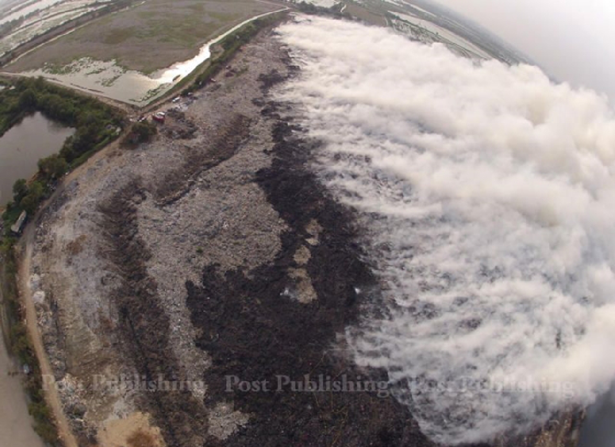 Landfill fire battle not yet won