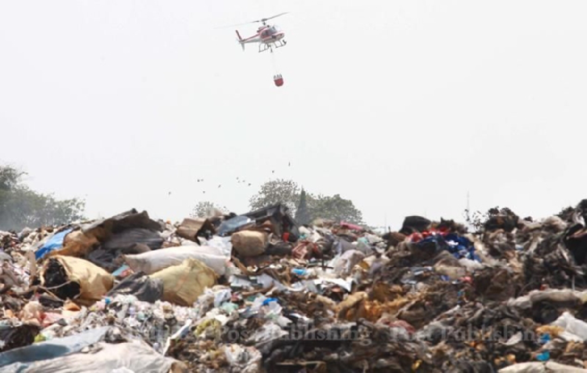 Landfill fire: Toxic smog fears