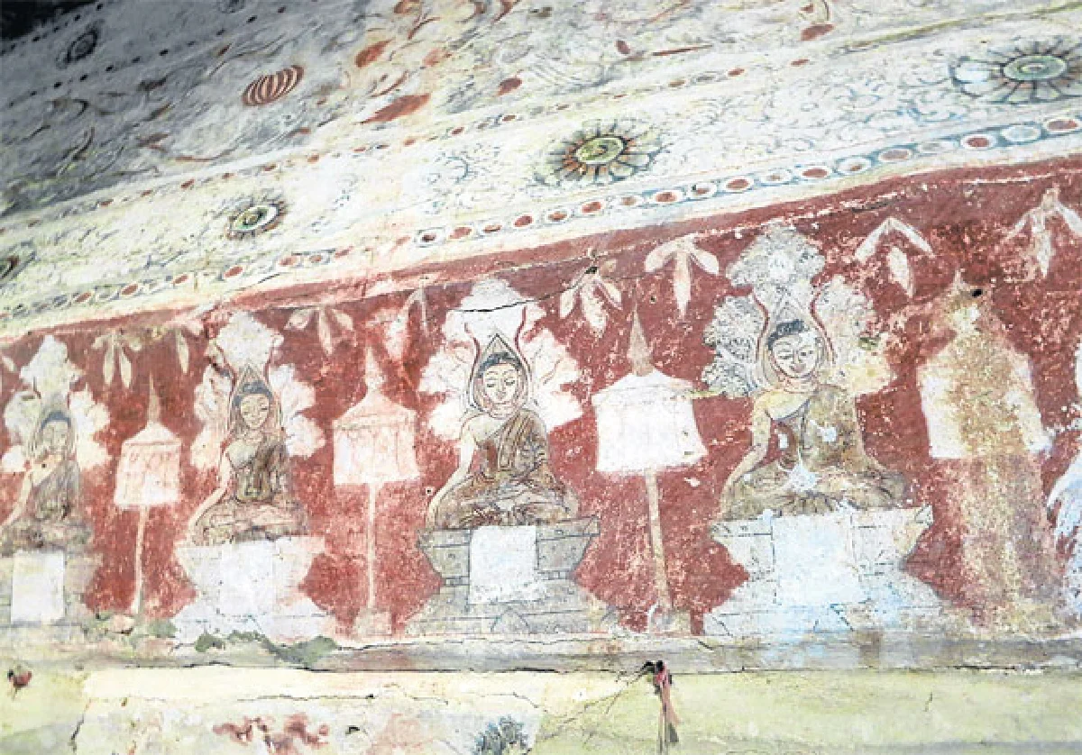 ชมจิตรกรรมฝาผนังโบสถ์วัดมหาเต็งดอจี