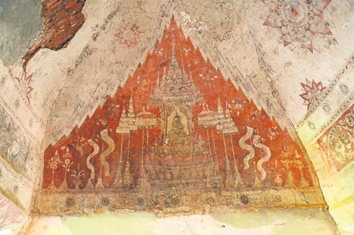 ชมจิตรกรรมฝาผนังโบสถ์วัดมหาเต็งดอจี