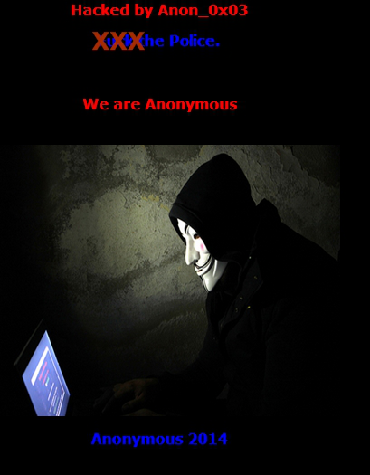 Thai police website hacked