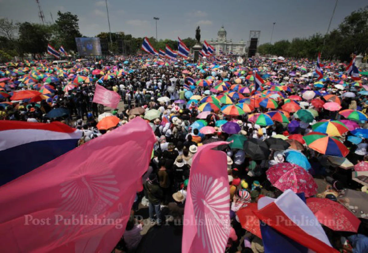 ประมวลภาพมุมสูงกปปส.เดินขบวนใหญ่29มี.ค.