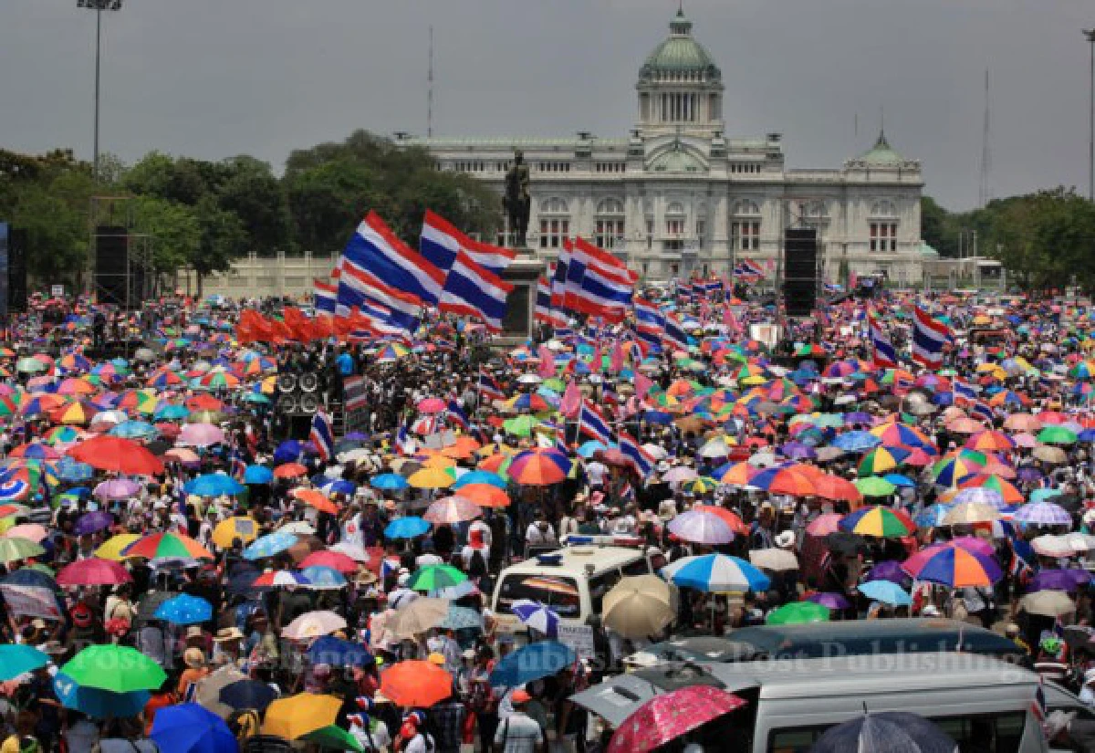 ประมวลภาพมุมสูงกปปส.เดินขบวนใหญ่29มี.ค.