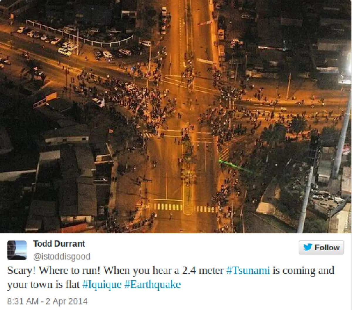 Major earthquake hits Chile, tsunami warnings issued (Updated)
