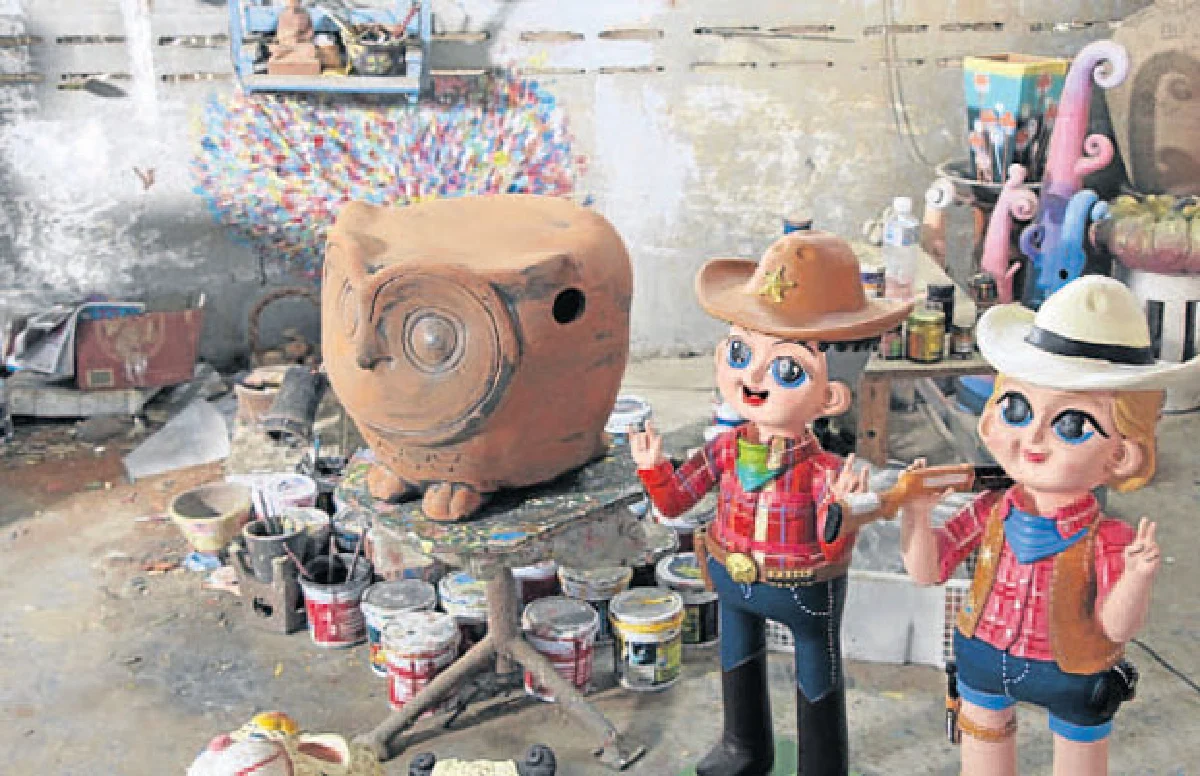 'ฮูกสนุก' สีสันเครื่องปั้นด่านเกวียน