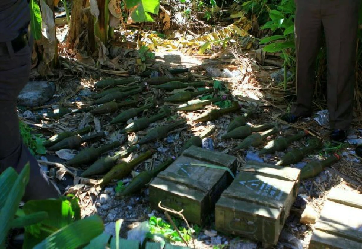 พบอาร์พีจี27ลูกซุกกลางป่ากล้วยเมืองชลบุรี