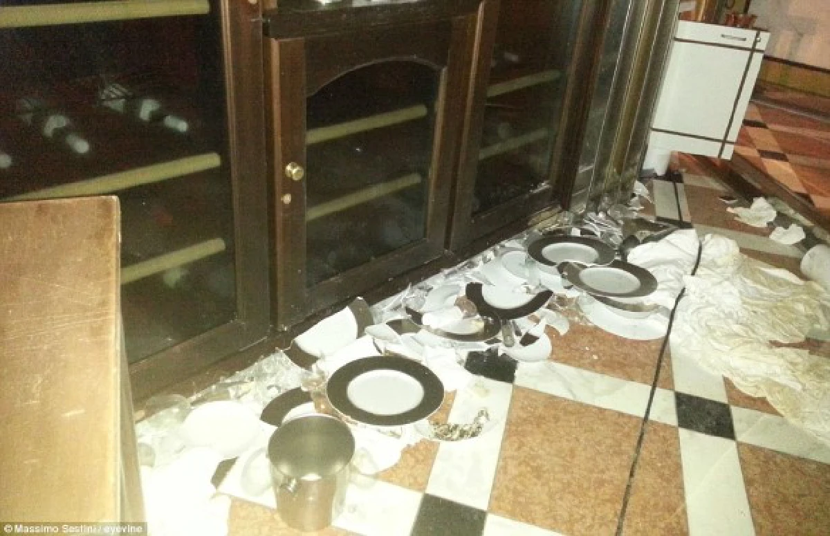 เผยภาพซากเรือสำราญอิตาลี