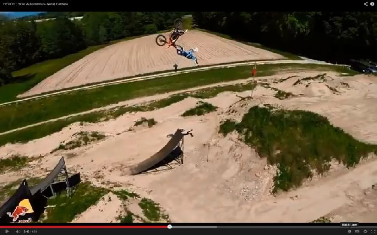 Drone selfies for action sports (video)