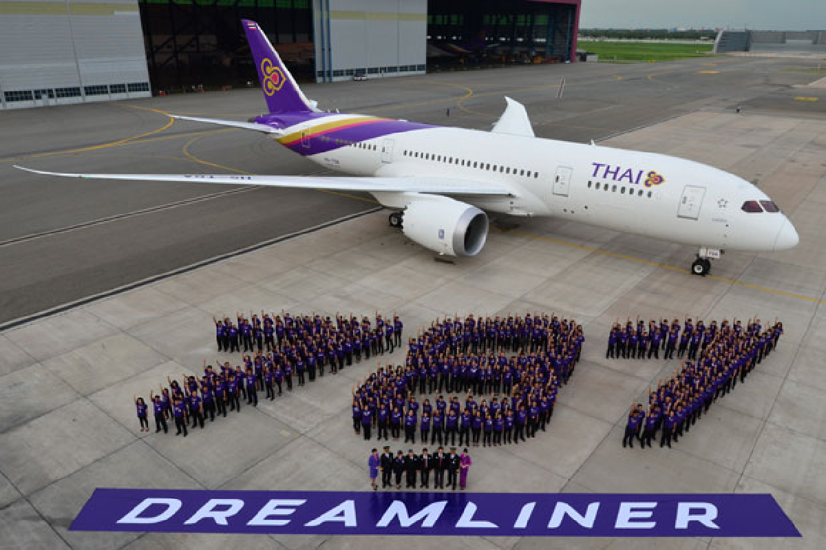 โบอิ้ง 787-8 ดรีมไลเนอร์ ลำแรกถึงไทยแล้ว โบอิ้ง 787-8 ดรีมไลเนอร์ ลำแรกถึงไทยแล้ว