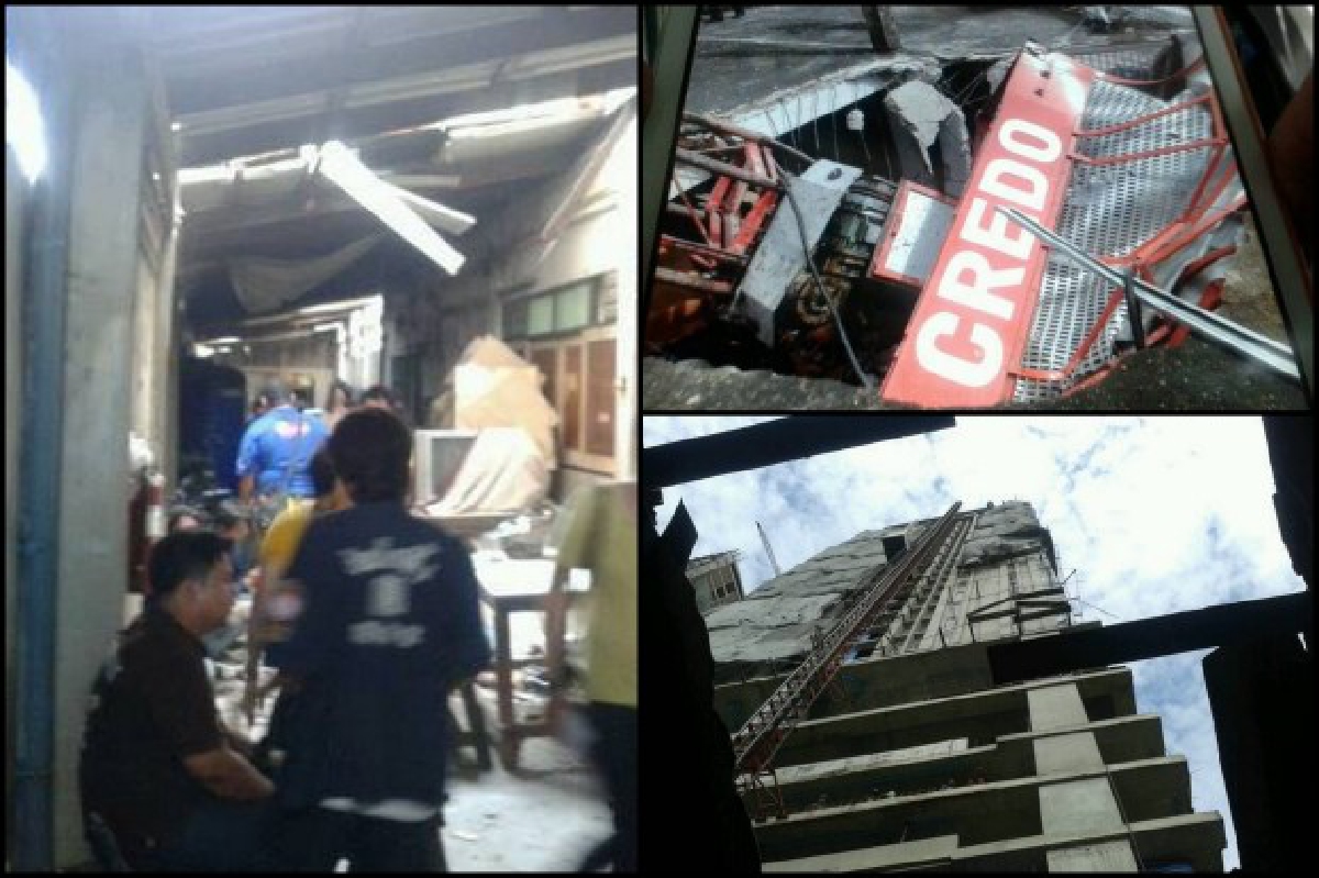 ลิฟท์ก่อสร้างคอนโดร่วงกระแทกพื้นคนงานดับคาที่ ลิฟท์ก่อสร้างคอนโดร่วงกระแทกพื้นคนงานดับคาที่