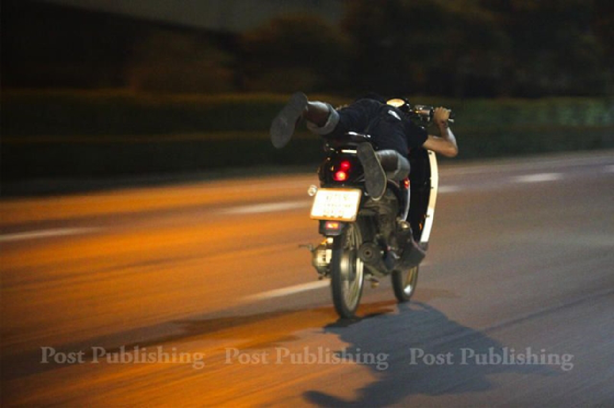 Motorcycle racing crackdown