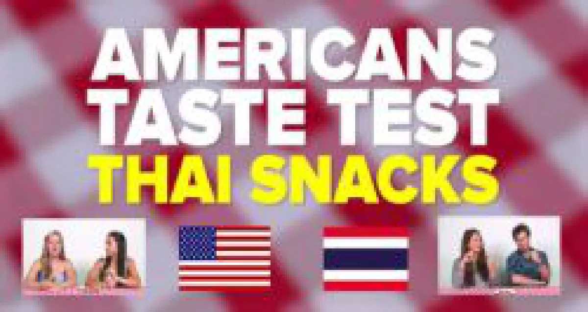Americans try Thai snacks