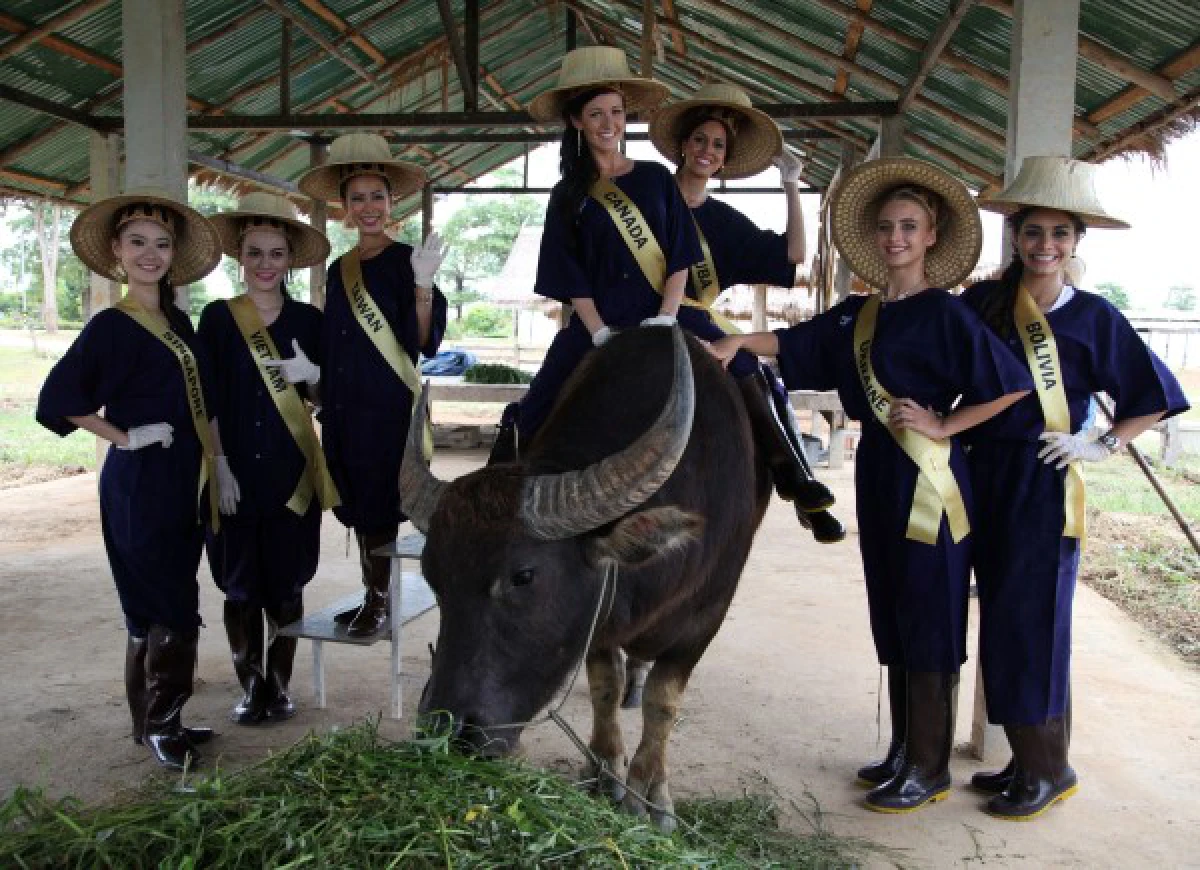 ประมวลภาพสาวประกวดมิสแกรนด์ฯเก็บตัวสุโขทัย