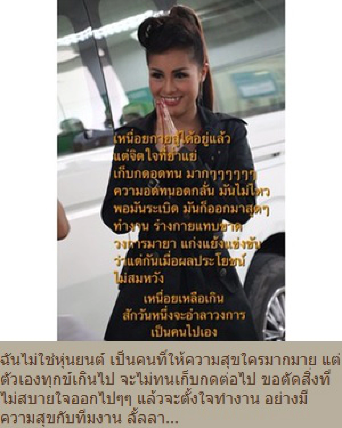 "หญิงลี"ท้อใจ!โพสต์ดราม่าจะอำลาวงการ