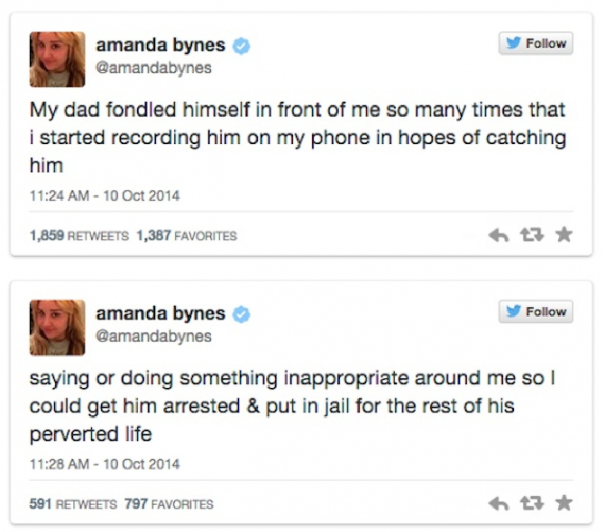 มโนไปเอง!"อแมนด้า ไบน์ส"บอกหมั้นแล้ว-ถูกพ่อข่มขืน