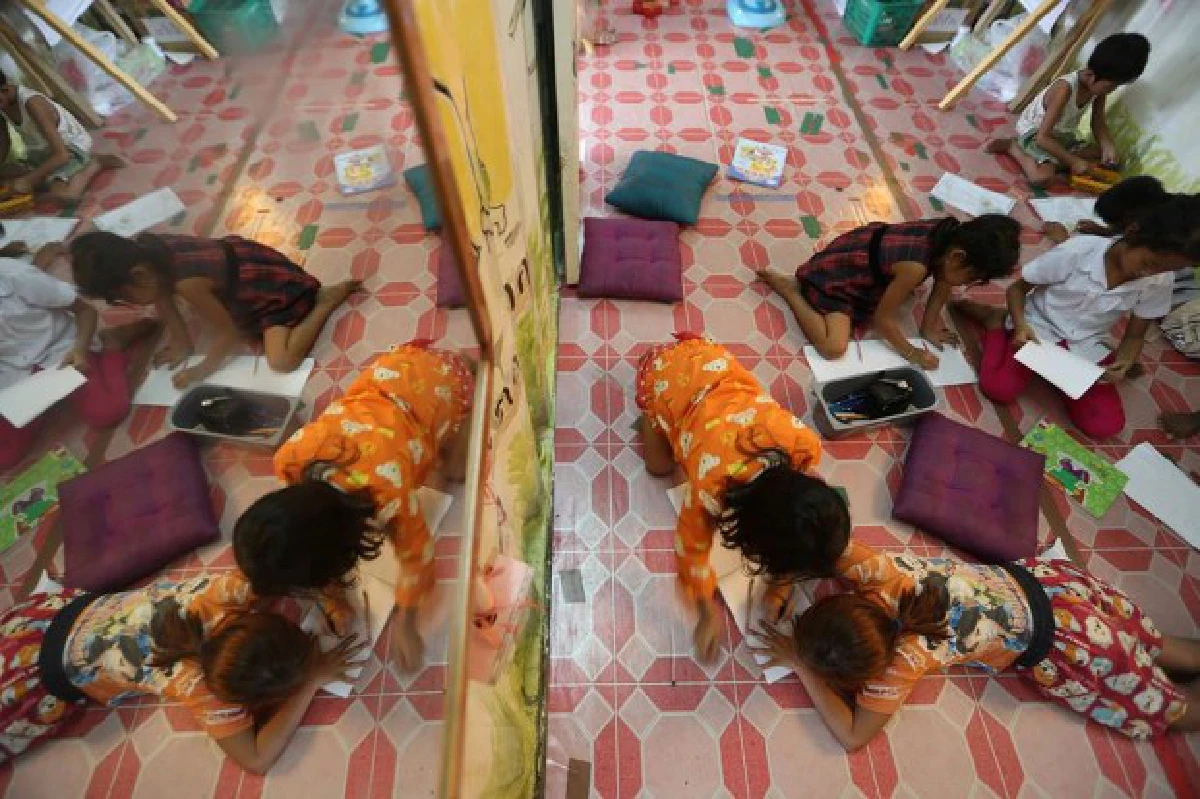"ห้องเรียนในแคมป์ก่อสร้าง" ฝันที่เป็นจริงของลูกกรรมกร