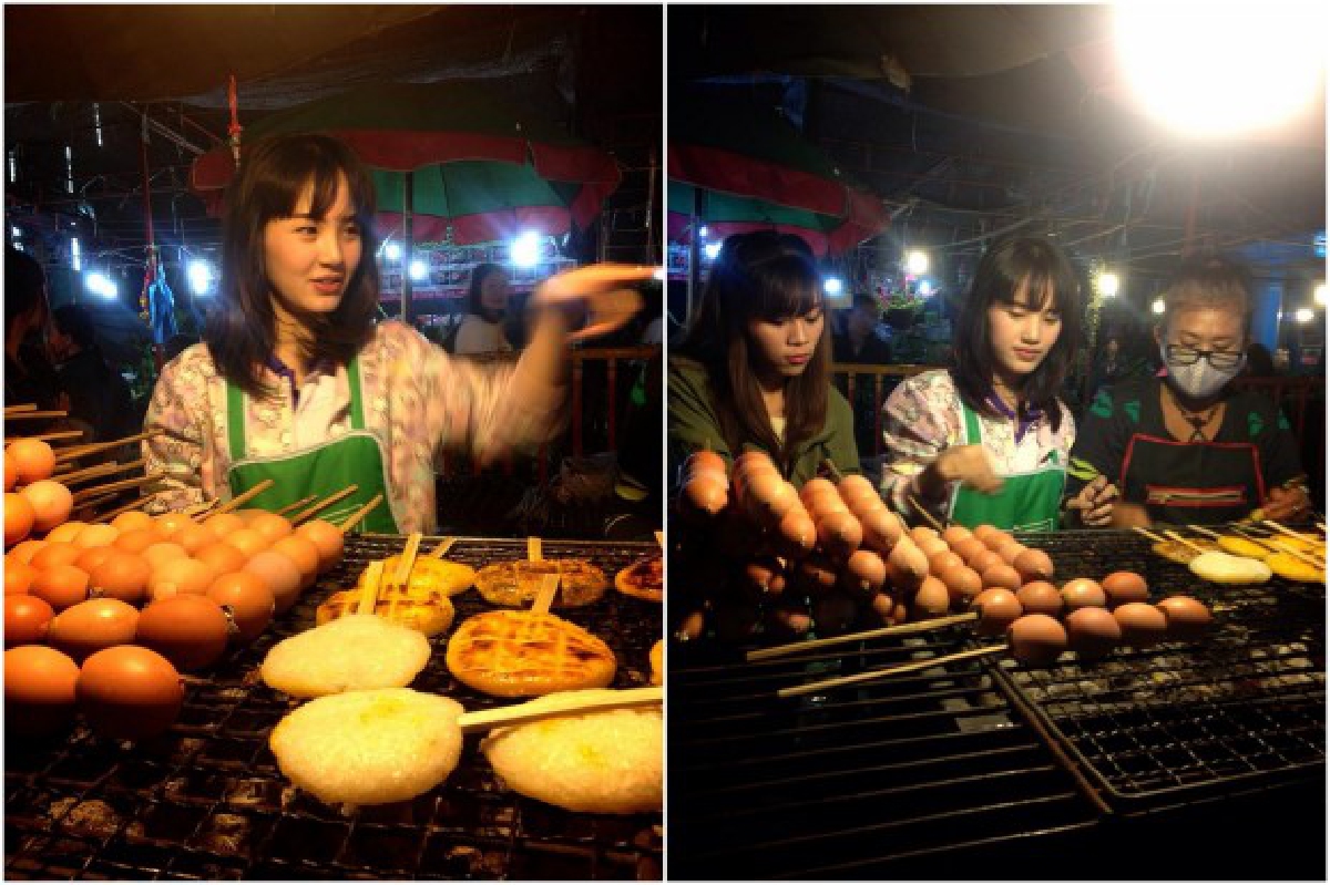 แม่ค้าข้าวจี่สุดน่ารักเมืองอุดรฯ แม่ค้าข้าวจี่สุดน่ารักเมืองอุดรฯ