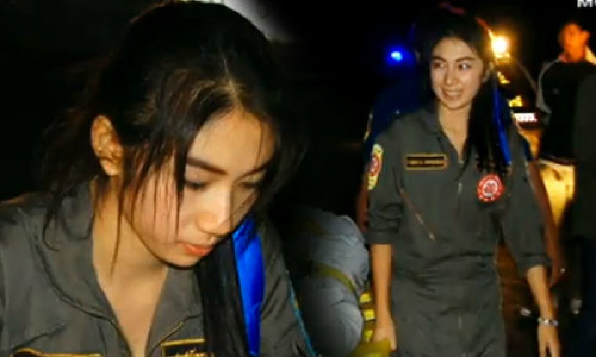 ฮือฮา!นักศึกษาสาวสวยช่วยกู้ภัย