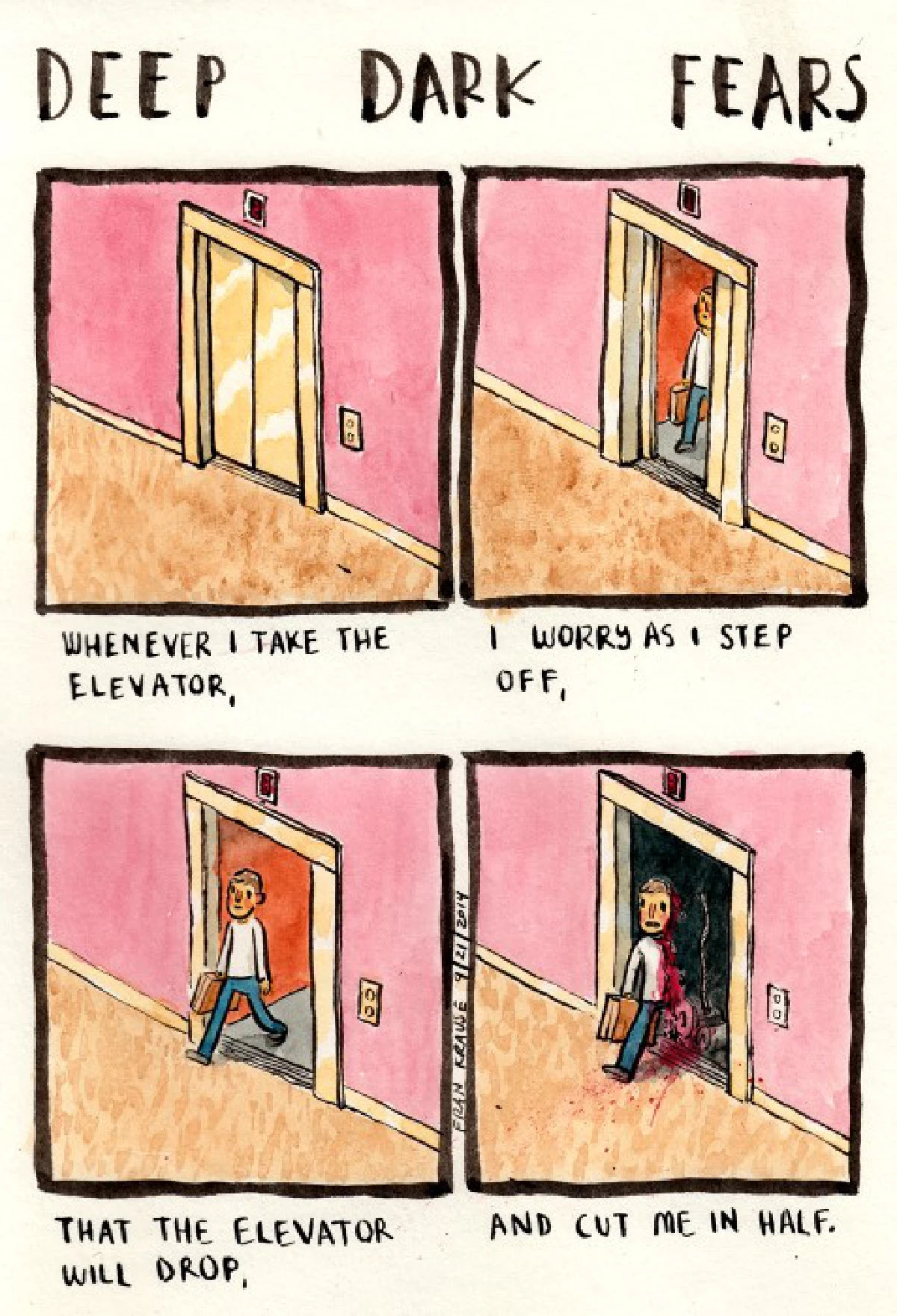 ชวนชมการ์ตูน เผยความกลัวเบื้องลึกในใจคน