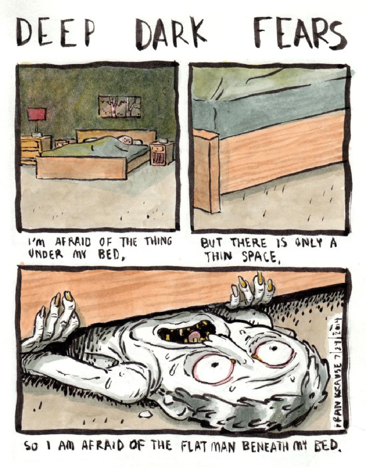 ชวนชมการ์ตูน เผยความกลัวเบื้องลึกในใจคน