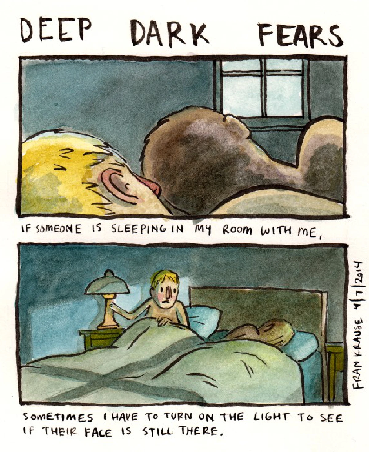 ชวนชมการ์ตูน เผยความกลัวเบื้องลึกในใจคน